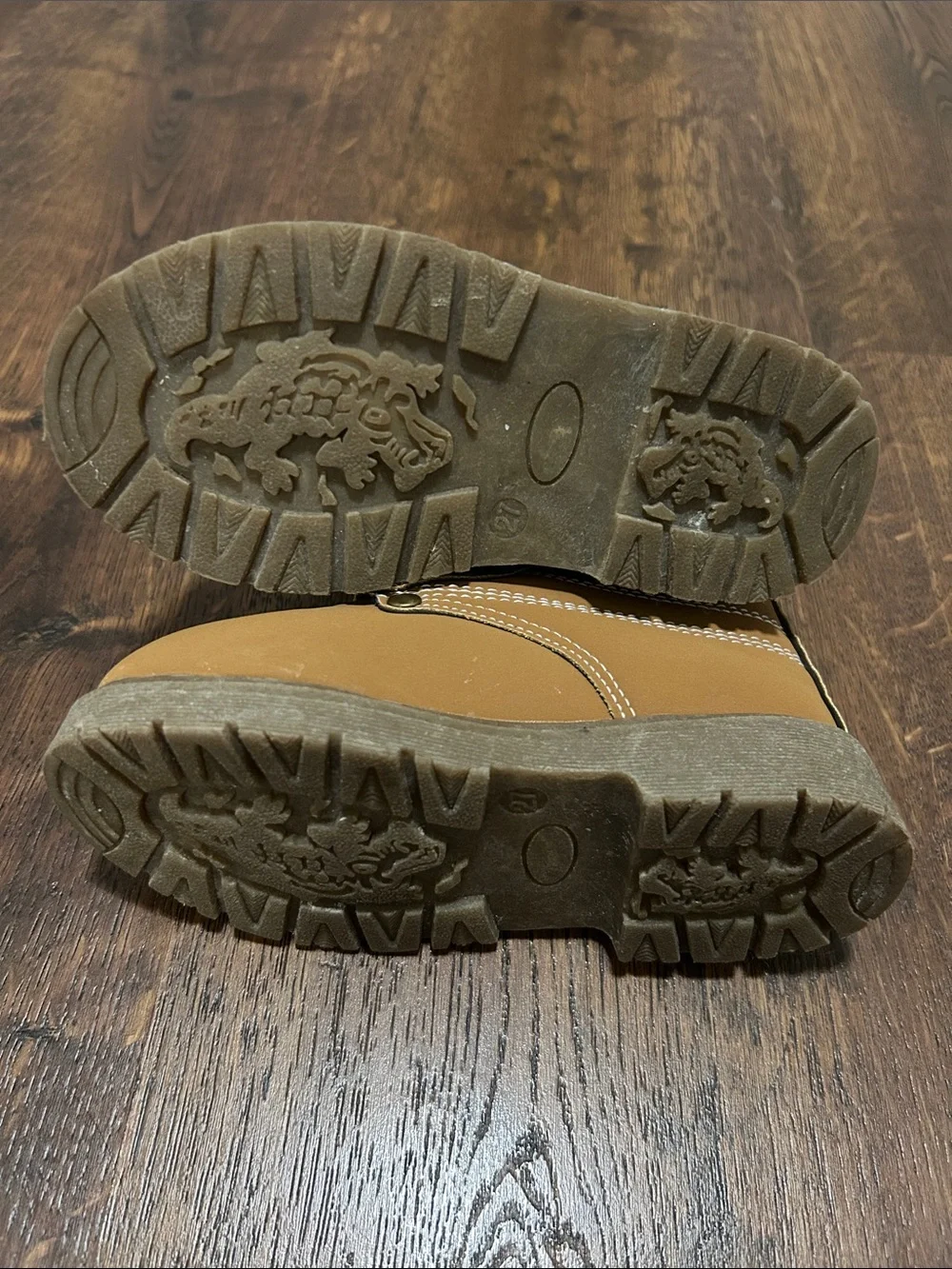 Comfy Kids' Tan Lace-Up Autumn Hiking Boots | Toddler Size 10